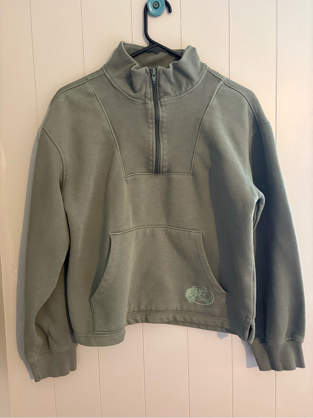 Women’s Half-Zip Pullover Jacket in Sage Green
